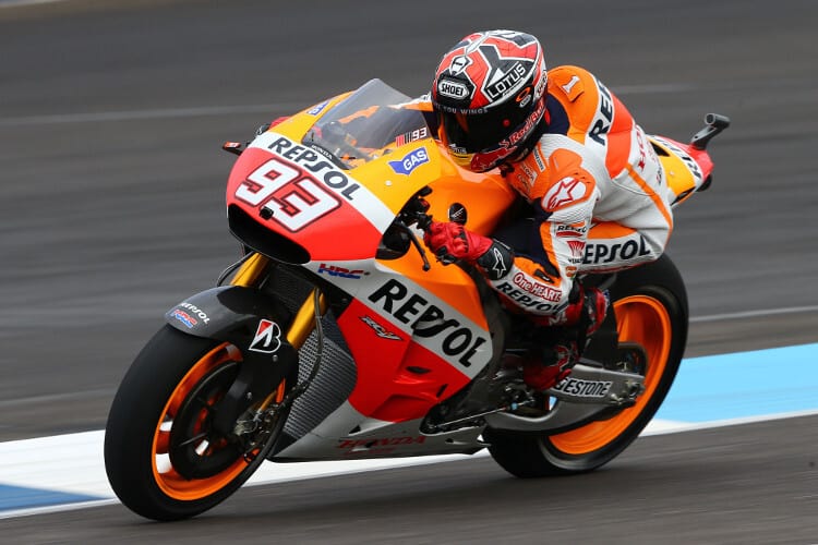 Weltmeister Marc Márquez könnte mit einem Sieg in Indy mit Mick Doohan gleichziehen