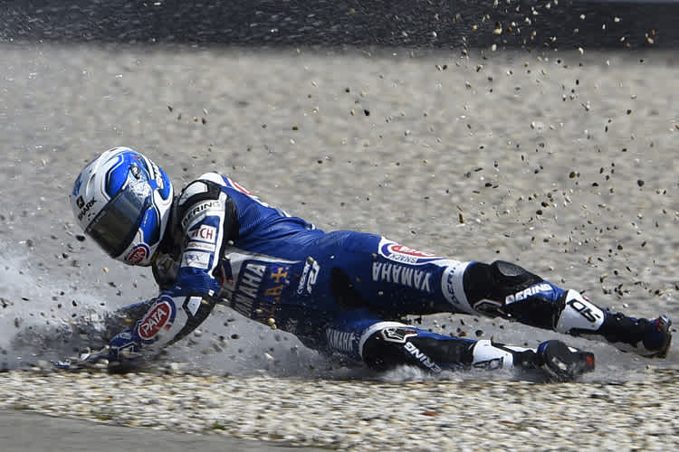 Sylvain Guintoli brach sich bei seinem Sturz mehrere Knochen