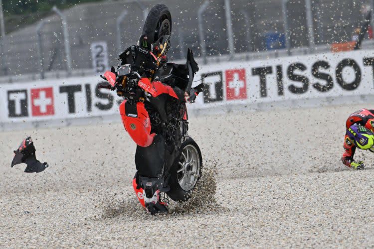 Alvaro Bautista hatte einen heftigen Crash