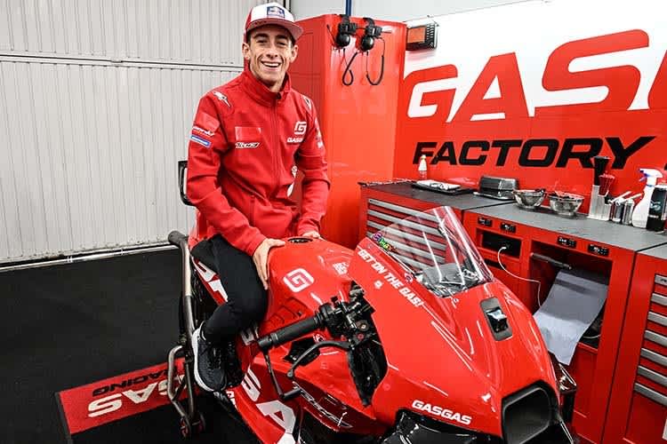 Pedro Acosta erstmals auf der KTM des GASGAS-Teams