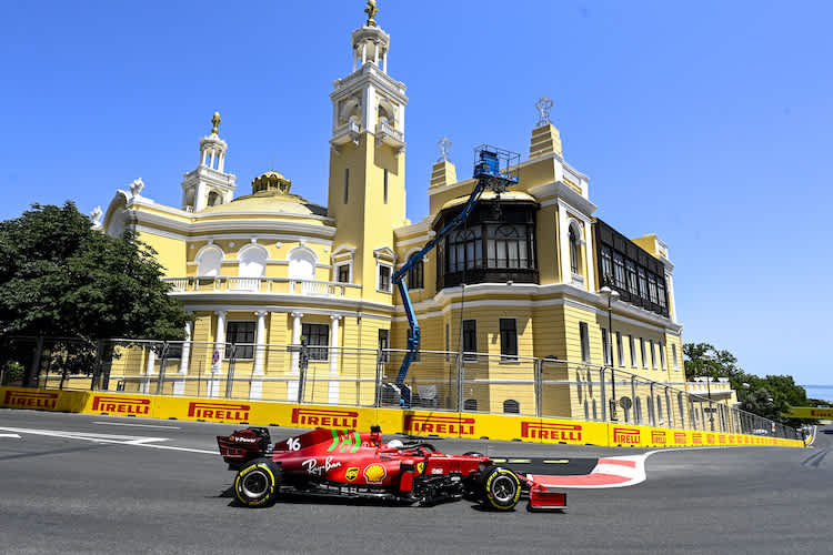 Charles Leclerc war im Baku-Qualifying der Schnellste