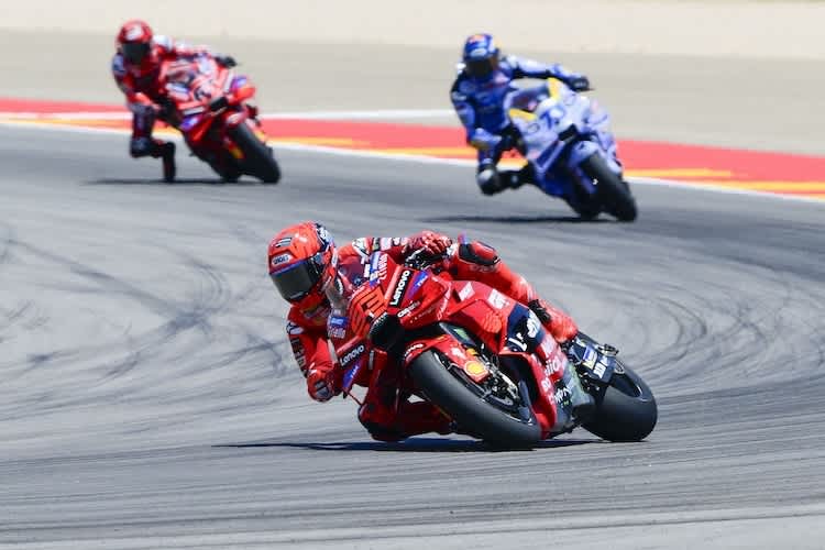 Marc Marquez fuhr an der Spitze ein einsames Rennen