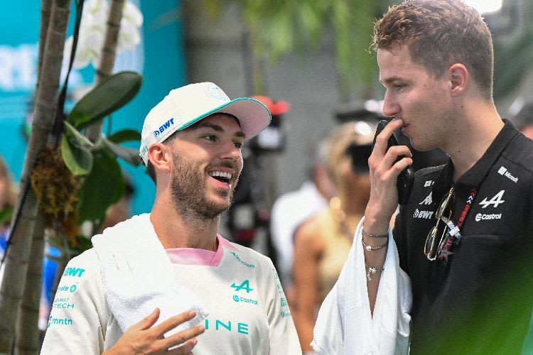 Pierre Gasly im Fahrerlager von Miami
