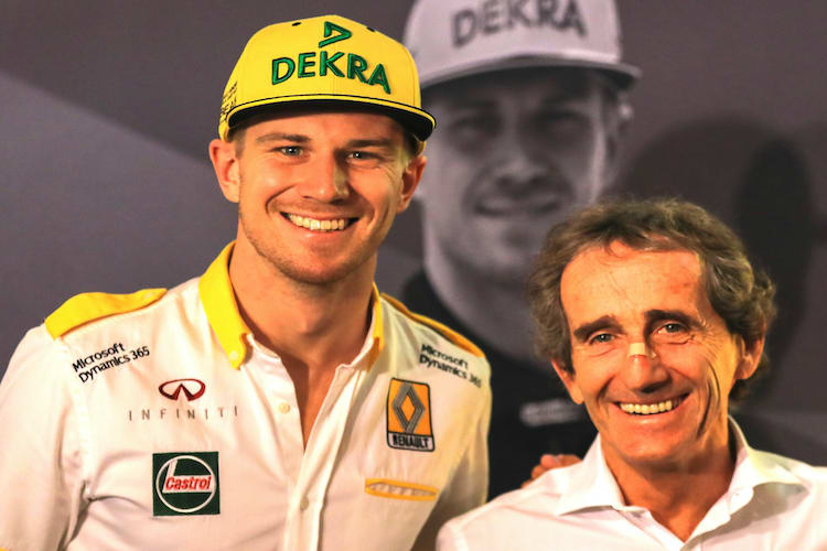 Nico Hülkenberg und Alain Prost