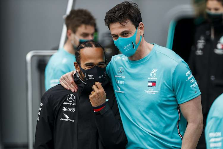 Lewis Hamilton und Toto Wolff