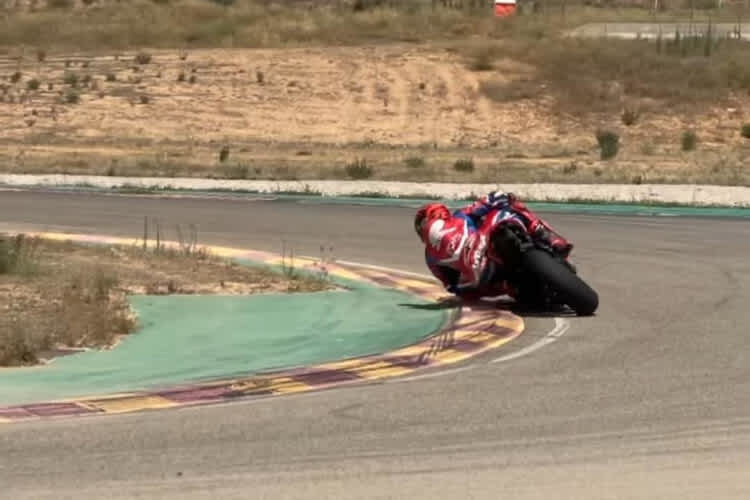 Marc Márquez in Schräglage