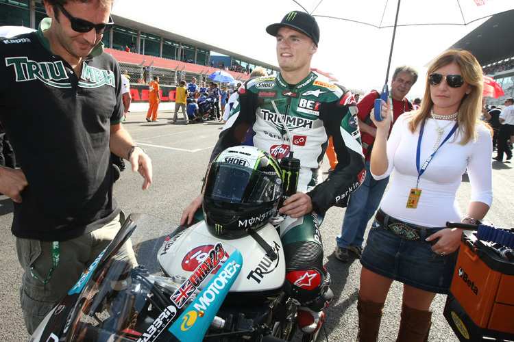 Chaz Davies (Mitte) empfahl sich mit guten Leistungen