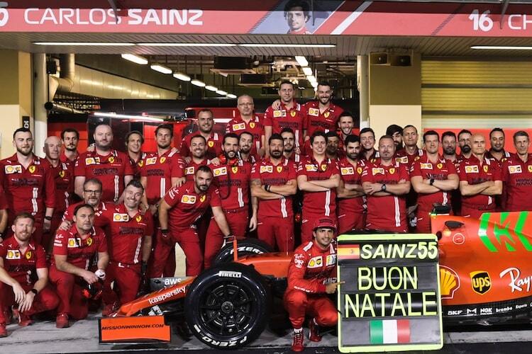 Carlos Sainz nach dem letzten Formel-1-Testtag in Abu Dhabi