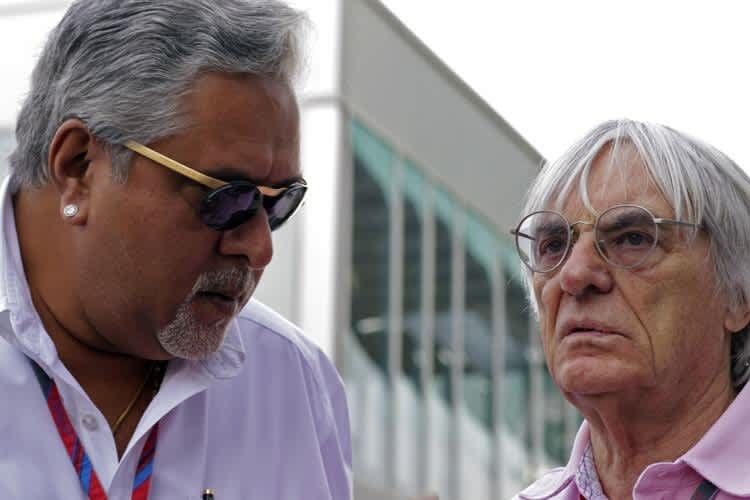 Vijay Mallya mit Bernie Ecclestone