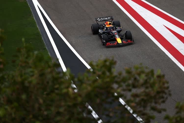Max Verstappen war am ersten Bahrain-Testtag am Nachmittag im Einsatz