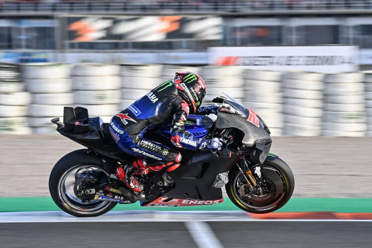 Fabio Quartararo mit neuem Aero-Paket