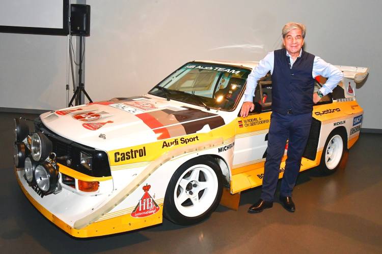 Christian Geistdörfer mit einem Audi Sport Quattro S1