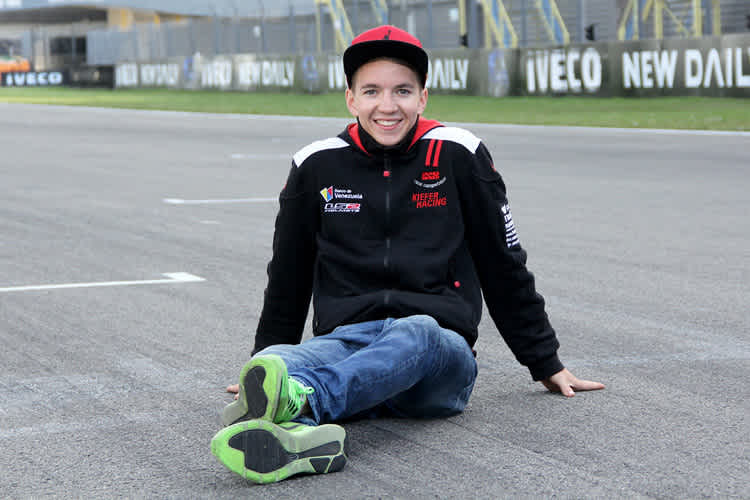 Luca Grünwald hat gut Lachen: Er kommt in Indy super zurecht