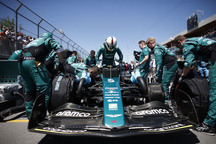 Sebastian Vettel vor dem Grossen Preis von Kanada