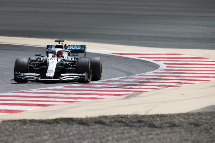 George Russell im Mercedes