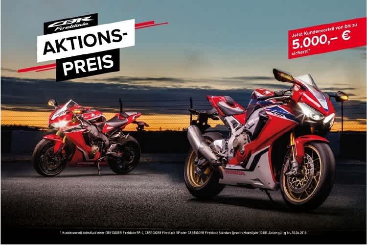 Honda CBR1000RR Fireblade: Honda Deutschland bietet 2018er Modelle zum Schnäppchenpreis