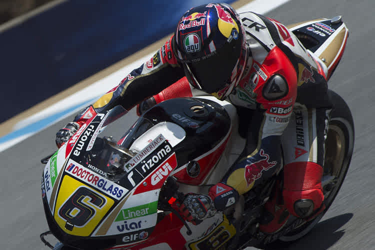 Stefan Bradl in Laguna Seca: Nur 15 von 81,1 sec pro Runde Vollgas!