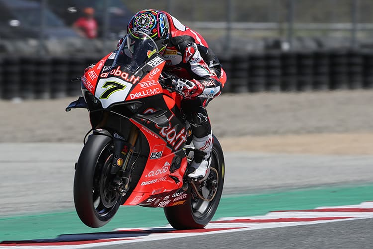 In Laguna Seca fuhr Chaz Davies in Topform