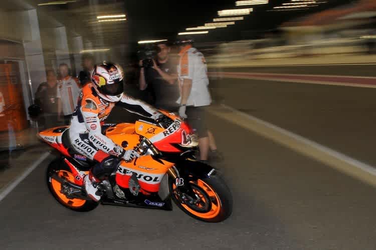 Reizvolle Stimmung: Dovizioso in Katar