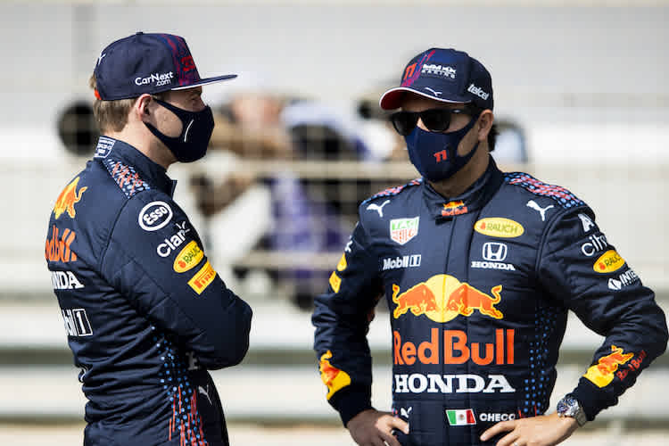 Max Verstappen und Sergio Pérez