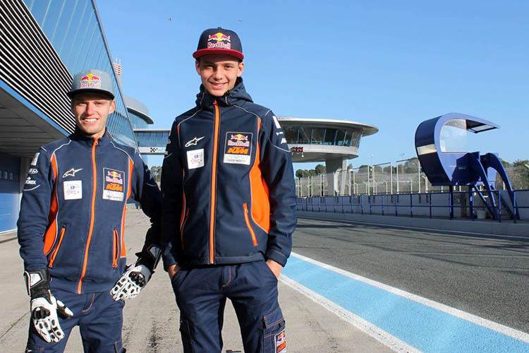 Brad Binder und Bo Bendsneyder in Jerez