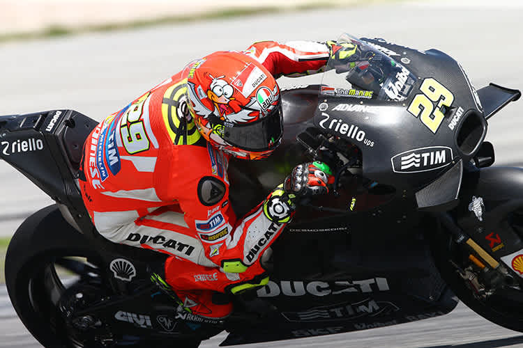 Andrea Iannone auf der Desmosedici GP