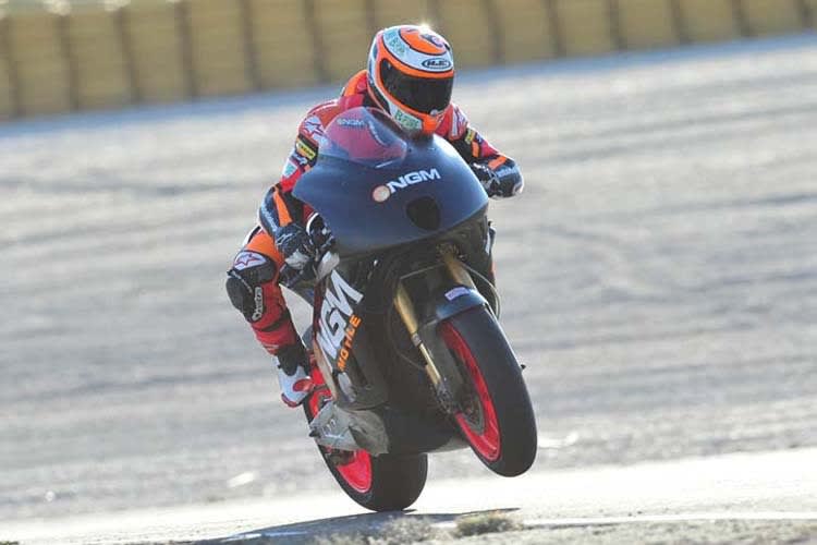Mattia Pasini testete in Almeria im November eine FTR von 2012