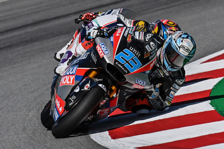 Marcel Schrötter überzeugte am Nachmittag in Catalunya