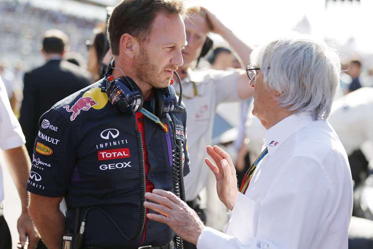 Christian Horner mit Bernie Ecclestone
