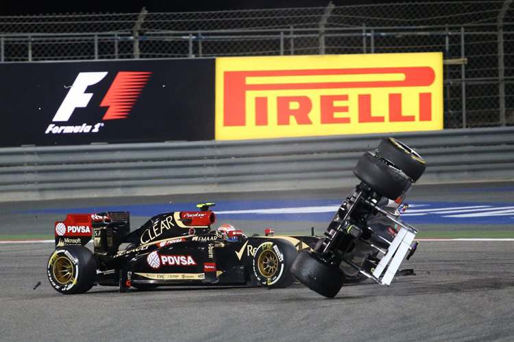 Pastor Maldonado hat Esteban Gutiérrez zum Überschlag gebracht – drei Strafpunkte