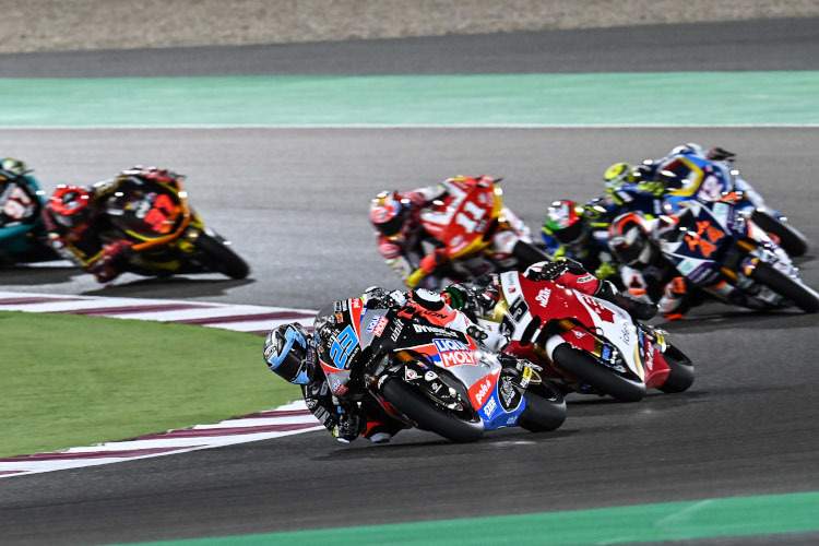 Marcel Schrötter im ersten Moto2-Rennen von Katar