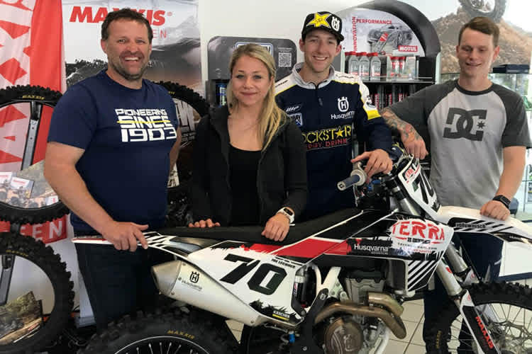 Terra X-Chef Joe Lechner, Sarah Pöcksteiner, Weltmeister Colton Haaker und Daniel Mayr (v.l.)