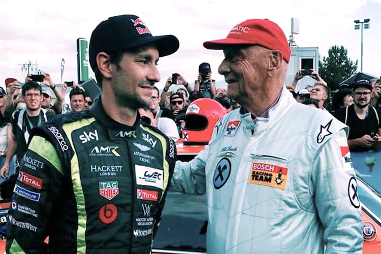 Mathias und Niki Lauda 2018 am Red Bull Ring