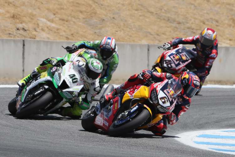 In der letzten Runde schnappte sich Stefan Bradl (6) Roman Ramos (40)