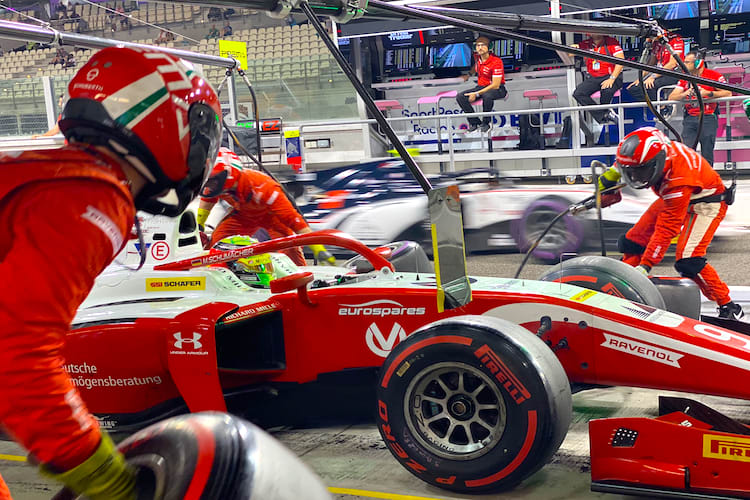 Boxenstopp von Mick Schumacher