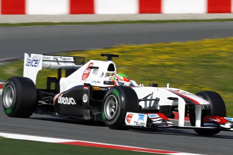 Tagesbestzeit für GP-Neuling Sergio Pérez (Sauber)