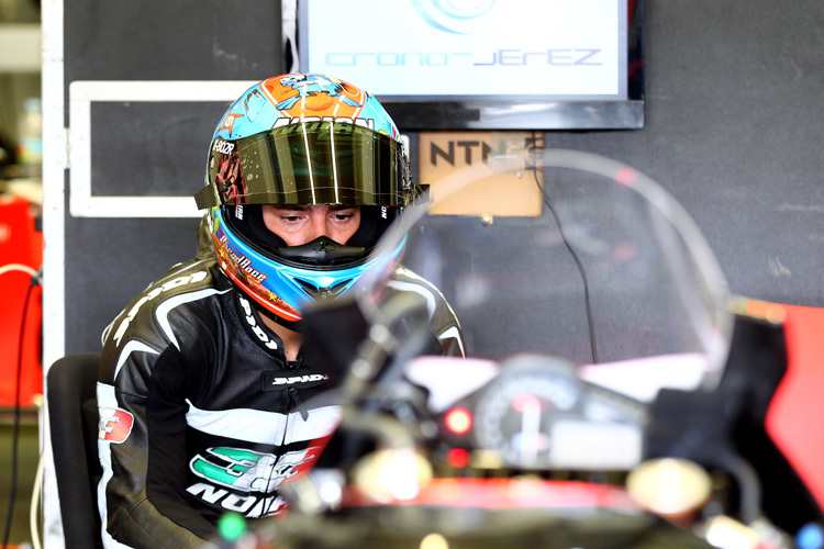 Marco Melandri überstand den Sturz ohne größere Blessuren