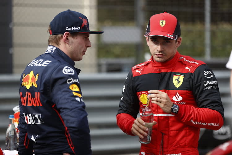 Max Verstappen und Charles Leclerc: Viel Respekt