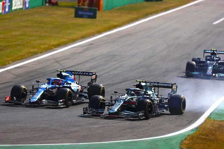 Esteban Ocon gegen Sebastian Vettel