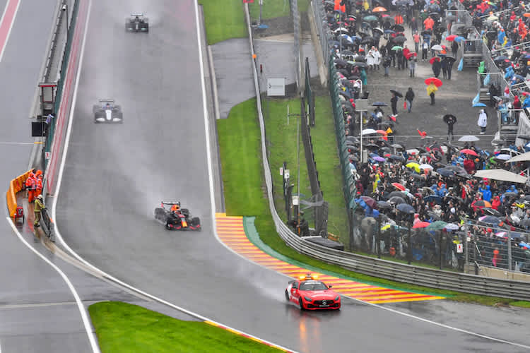 Die Fans bekamen in Belgien 2021 wenig zu sehen