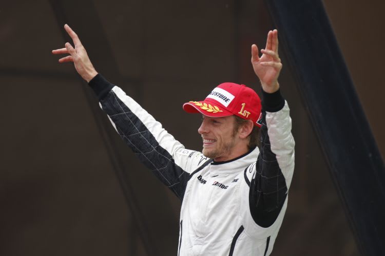 Jenson Button hat gut lachen: Er ist auf WM-Kurs.