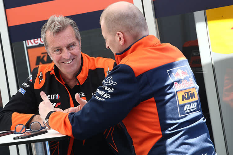 Hervé Poncharal im Gespräch mit Aki Ajo