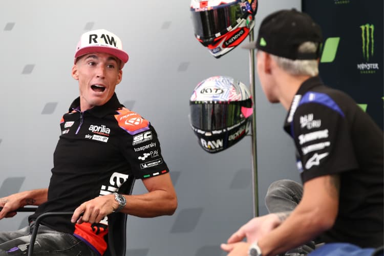 Aleix Espargaro (li.) mit Fabio Quartararo