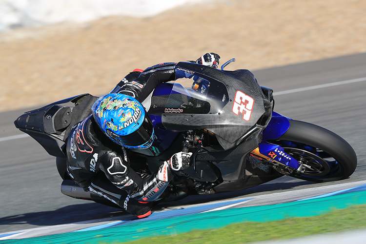 Marco Melandri während des Jerez-Tests