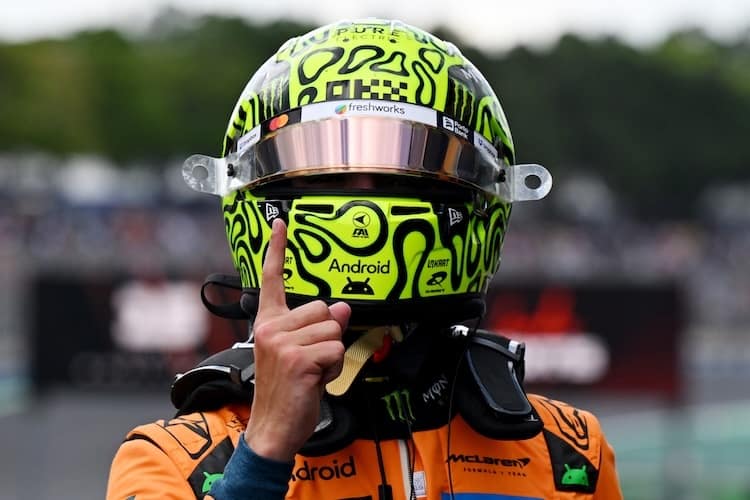 Lando Norris setzte sich im Sprint gegen die Konkurrenz durch