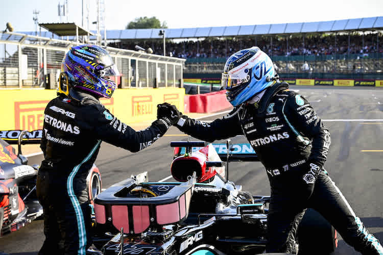 Lewis Hamilton und Valtteri Bottas