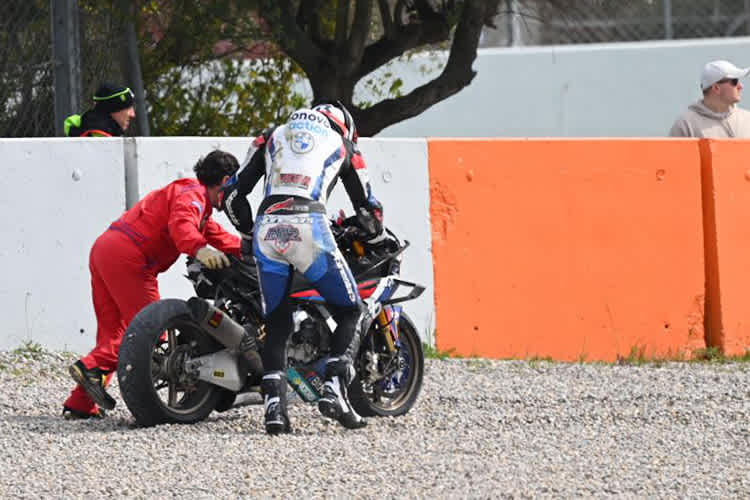 Loris Baz verschrottete seine BMW