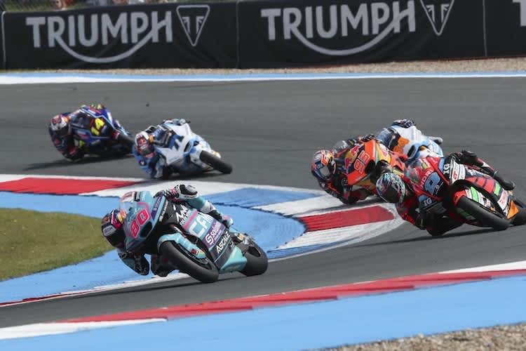 David Alonso im Assen-GP kurz vor seinem Sturz
