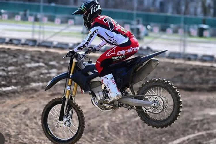 In Mantua: Ducati-Testfahrer Alessandro Lupino