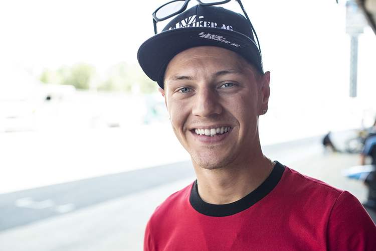 Honda-Testfahrer Domi Aegerter